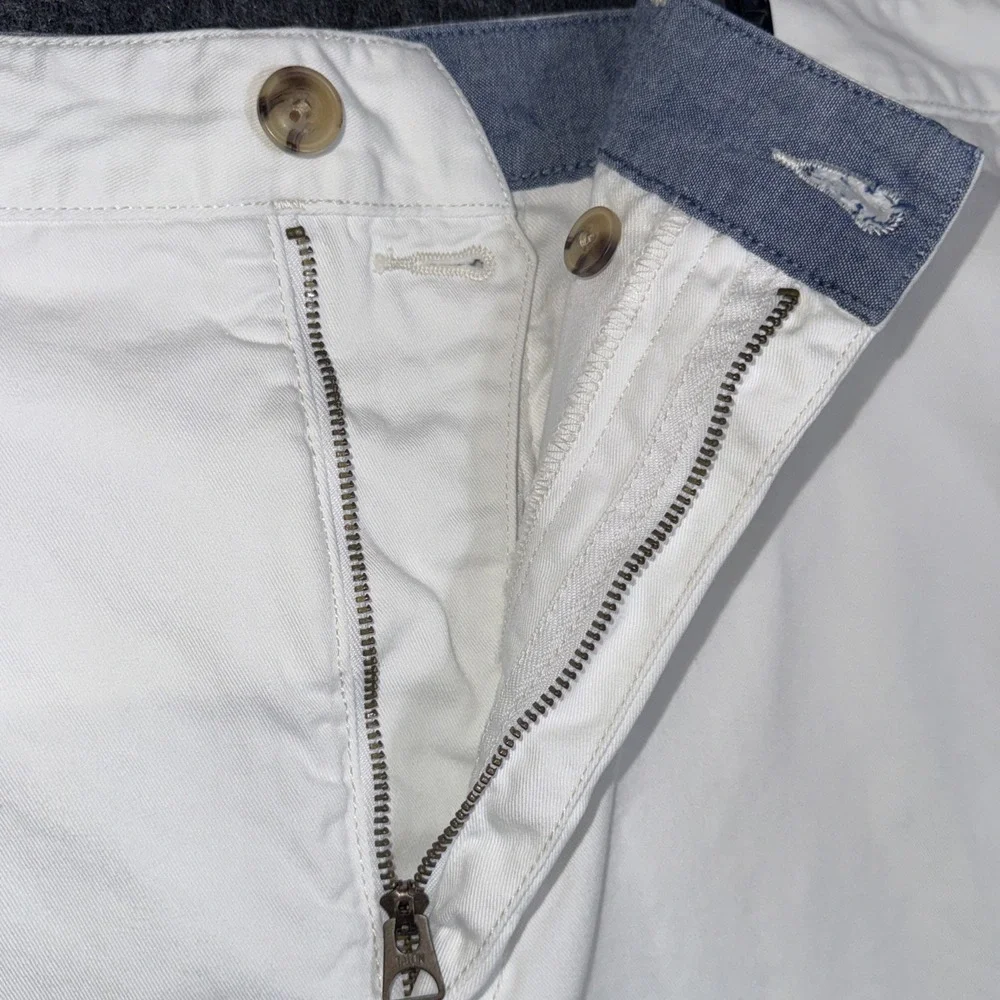 Polo Ralph Lauren Chino Shorts Mens‎ 40 White Stretch Performance Relaxed Fit